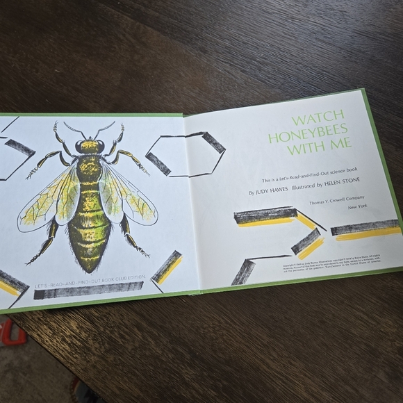 Watch Honeybees with Me Kid's Science Hardcover Book 1964 - Picture 3 of 4